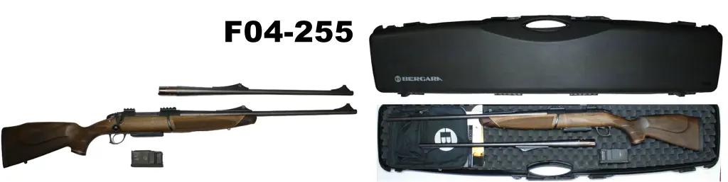 096-F04-255-.300wm & .338 wm Bergara BX11 Switch-Barrel Bolt-Action Rifle - Cased