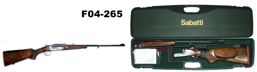 096-F04-265-8x57mm Sabatti S/S "Classic Safari" Double Rifle - Cased