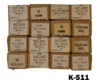 099-K-511  7.62x51mm Military Surplus FMJ Ammunition x 320