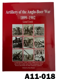 100-A11-018 "Artillery Of The Anglo-Boer War 1899-1902" By Lionel Cook - New