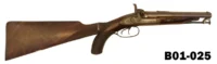 100-B01-025 John Hayton S/S Percussion Pistol With Detachable Stock