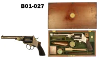 100-B01-027 Cased .45cal Reeves "Improved Patent" Percussion Revolver - Cased