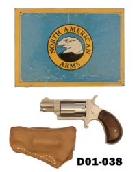 100-D01-038 .22mag NAA Stainless Mini 1 1/8" Revolver - Boxed