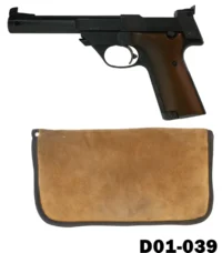100-D01-039 .22lr Hi-Standard Military Model 107 "Supermatic Citation" Pistol In Leather Bag