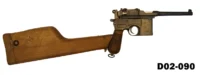 100-D02-090 7.63mm Broomhandle Mauser Pistol - Shoulder Stock/Holster