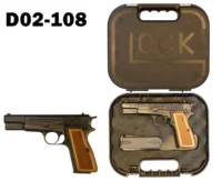 100-D02-108 9mmp FN-Browning Hi-Power Pistol - Spare Magazine & Cased