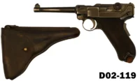 100-D02-119 7.65mm Portuguese Army M2 Luger Service Pistol - Holster