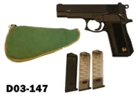 100-D03-147 9mmp Varan PMX 90 Pistol - 3 Magazines & Green Pistol Caddy