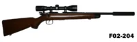 100-F02-204 .22lr Norinco JW15A Rifle - Scoped & Suppressor
