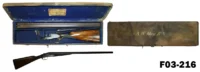 100-F03-216 12ga Army & Navy Sidelock Ejector S/S Shotgun - Cased