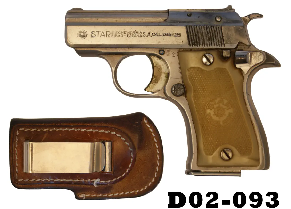 101-D02-093 6.35mm Star CU Starlet Pistol - Leather Pouch
