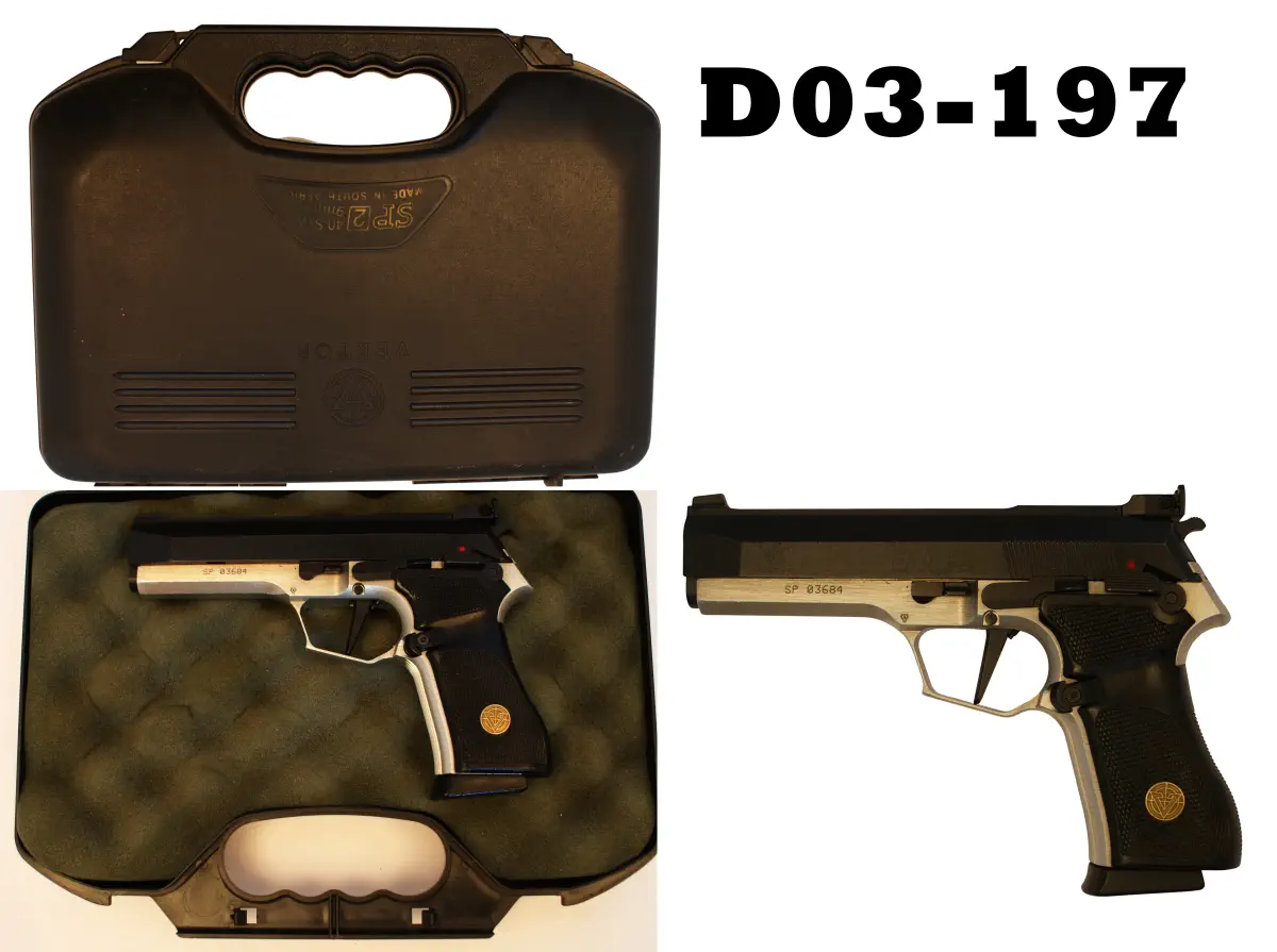 101-D03-197 9mmp Vektor SP1 "Target" Pistol - Cased