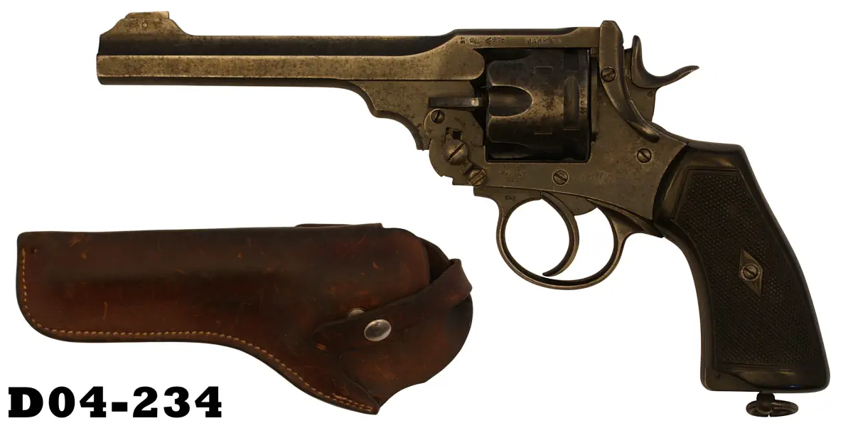 101-D04-234 .455 Webley MK4 6" Service Revolver 1915-1928 - Holster