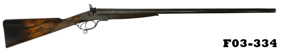 101-F03-334 12ga W.H. Tisdall S/S Hammer Shotgun