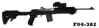 101-F04-382  .223 Ruger Stainless Mini-14 Folding Stock Rifle - Scoped