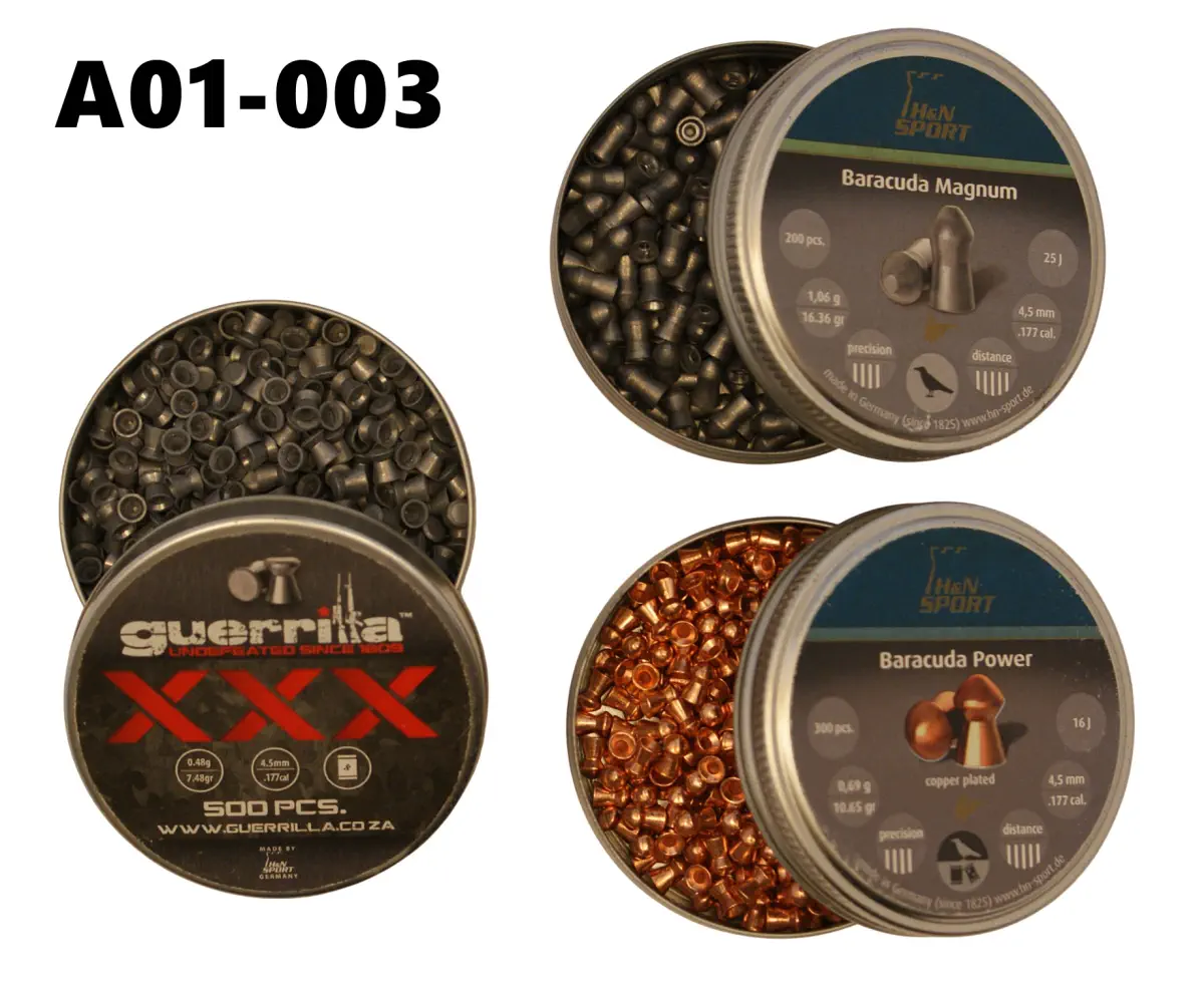 102-A01-003 .177cal 4.5mm Pellets x 1000 ( 3 x Tins )