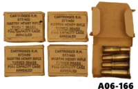 102-A06-166  .577/450martini henry R.H Gunsmithing Fired Cases x 20