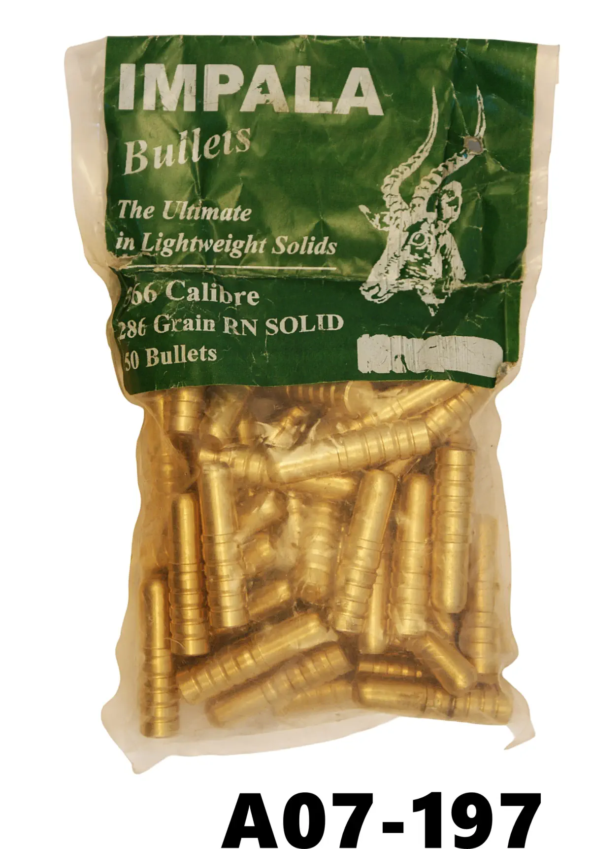 102-A07-197 .366/9.3mm Impala 286gr RN Solid Bullets x 50