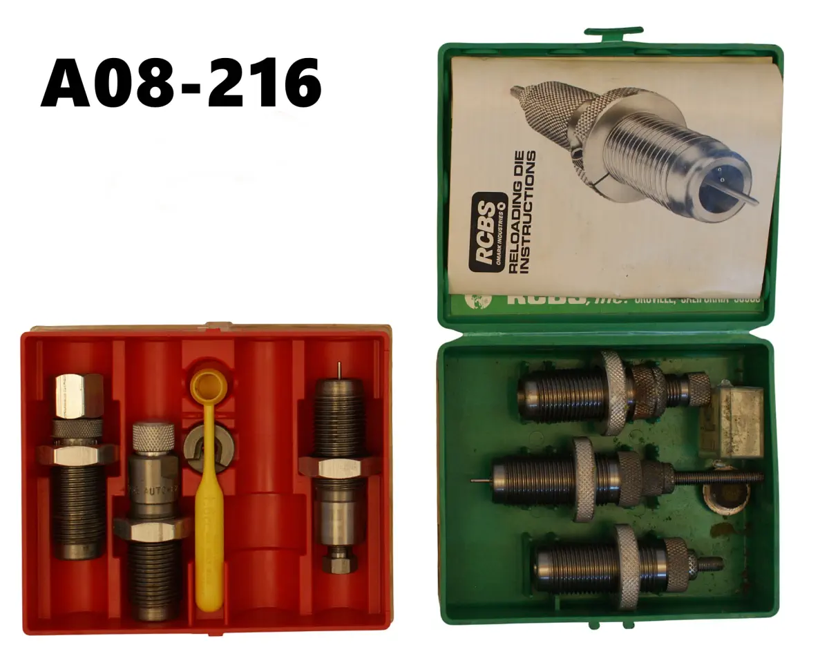 102-A08-216 .32acp RCBS 3 Die Set & .32acp Lee 3 Die Set