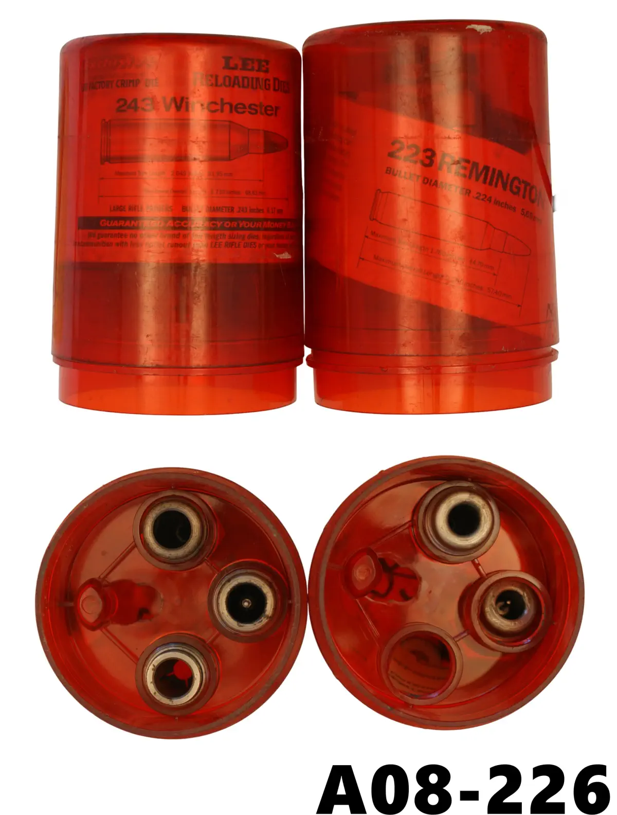102-A08-226 .223rem & .243win Lee Reloading Dies x 2