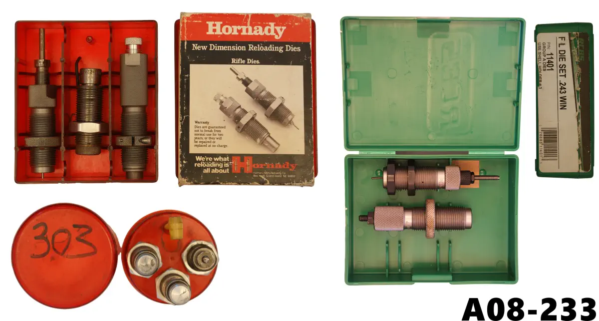 102-A08-233 Reloading Dies x 3