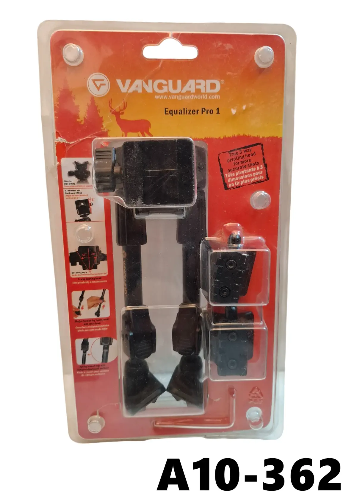 102-A10-362 Vanguard Equalizer Pro 1 Bi-Pod