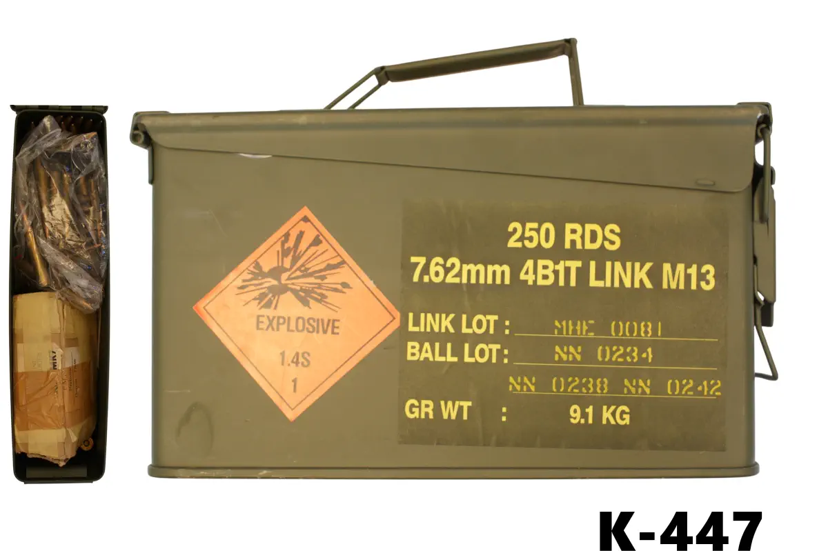 102-K-447 .303br Military Surplus 174gr FMJ Ammunition x 294 in Steel Ammo Box
