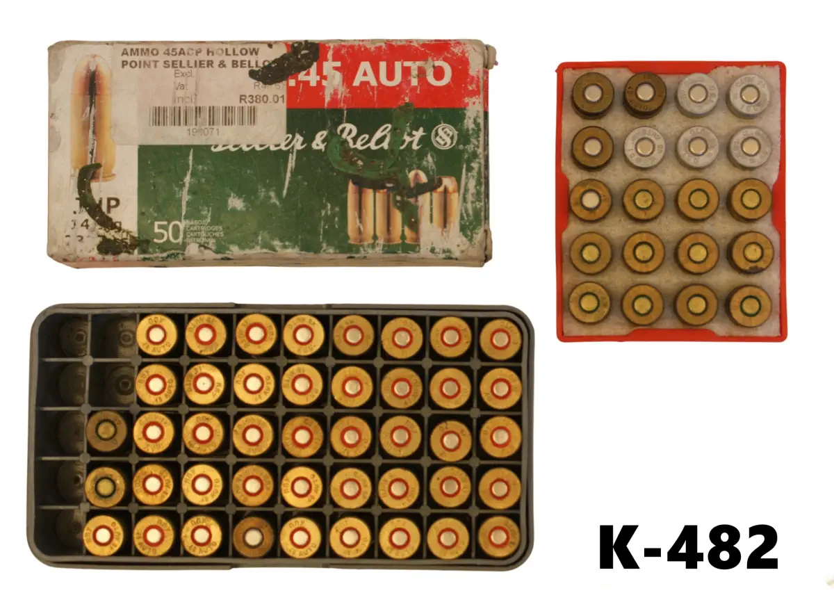 102-K-482 .45acp Mixed Ammunition x 123