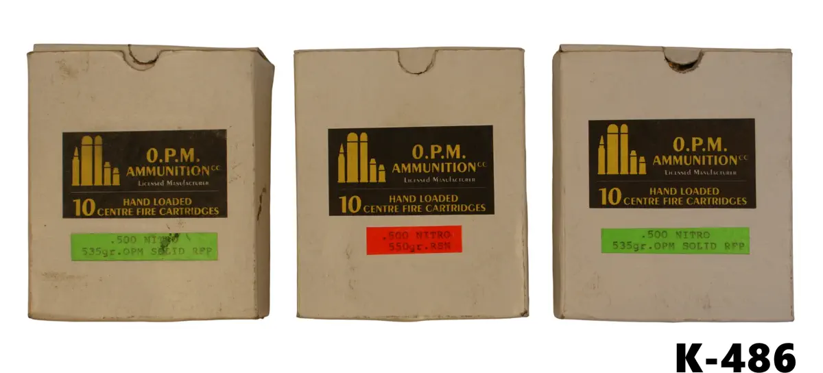 102-K-486 .500 Nitro Mixed Ammunition x 26