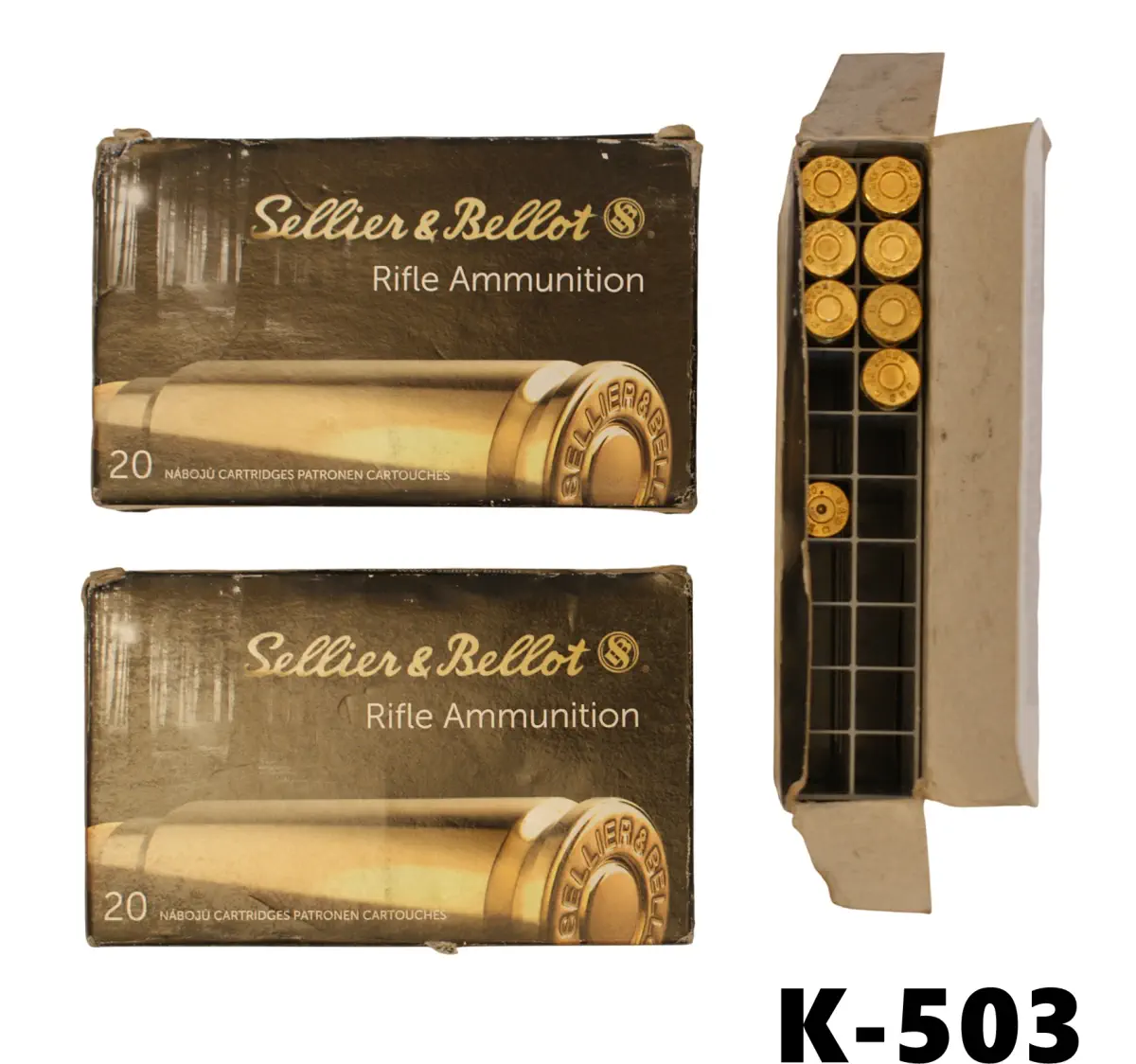 102-K-503 6.5x55swed Sellier & Bellot Soft Point 140gr Ammunition x 47