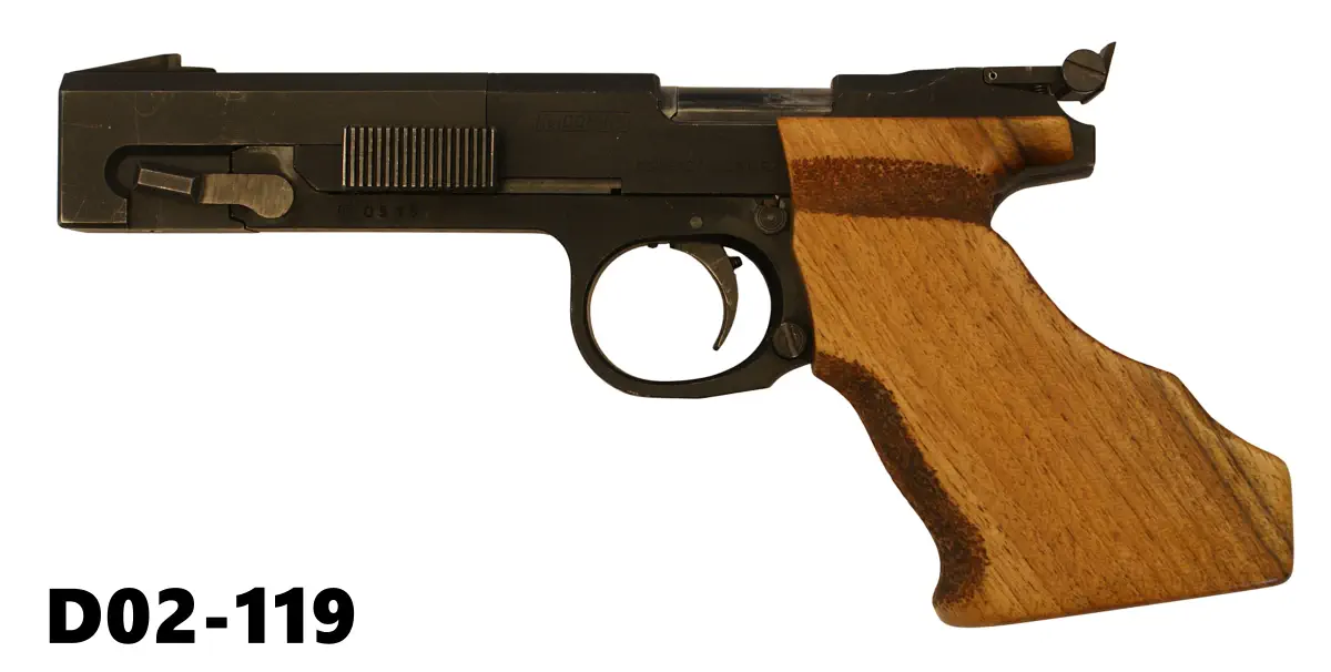 103-D02-119-.22lr Domino Mod 60.2 Target Pistol - 4 Spare Magazines
