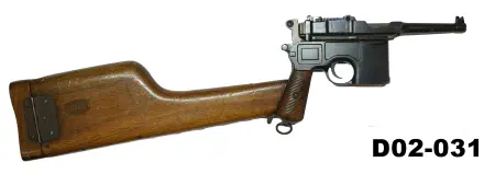 104A-D02-031 7.63mm Mauser "Bolo" Broomhandle Pistol - Stock