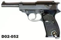 104A-D02-052  9mmp Walther P-38 Un-Marked Pistol