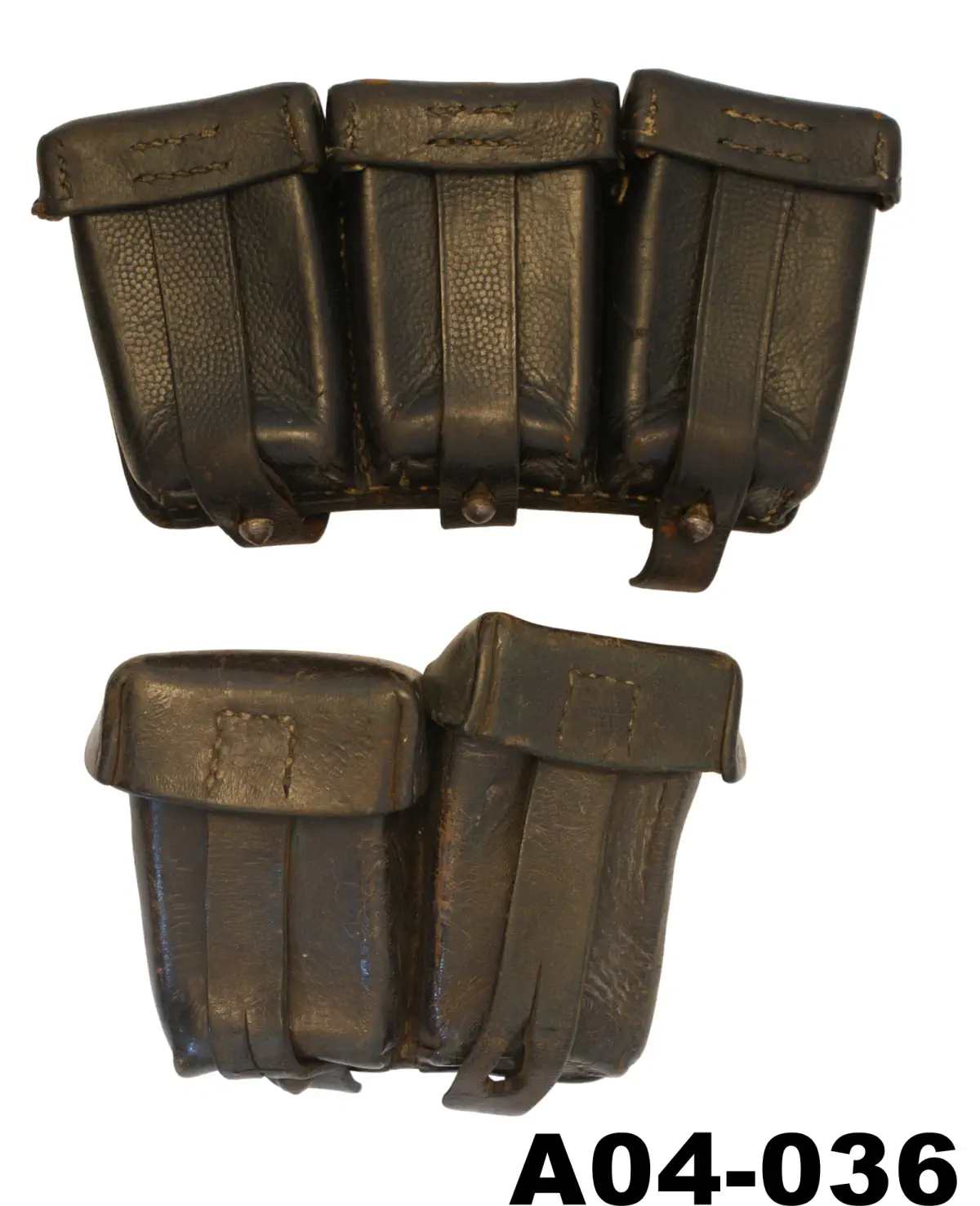 104-A04-036 WWII German K98 Ammunition Pouches x 2