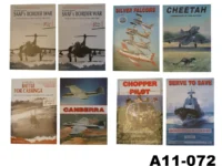 104-A11-072  S.A Airforce Soft Cover Books x 8