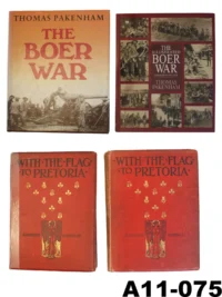 104-A11-075 Boer War Hard Cover Books x 4