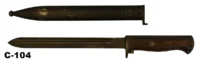 104-C-104  Norwegian M1916 Bayonet with Scabbard