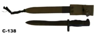 104-C-138  Cetme 1964 Mod C Bayonet with Scabbard
