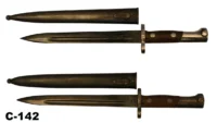 104-C-142  Yugoslavian M48 Bayonet in Scabbard x 2