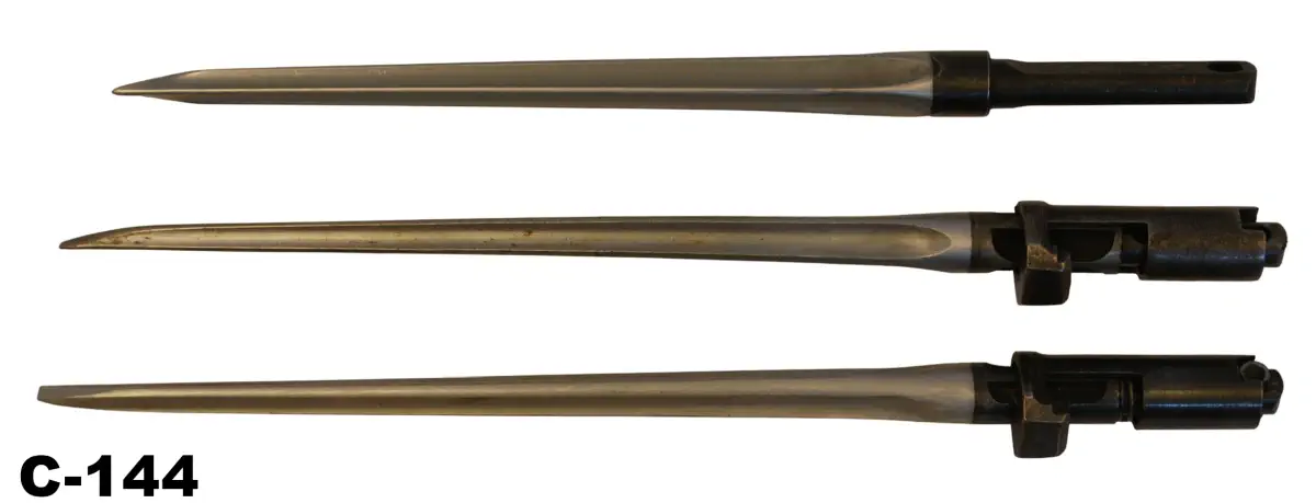 104-C-144 Chinese Type 56 AKM 47 Folding Bayonet x 3