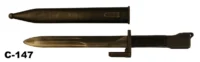 104-C-147  South African M1 Knife Bayonet For FN or as Known in South Africa SLR Rifle For The Defence Force