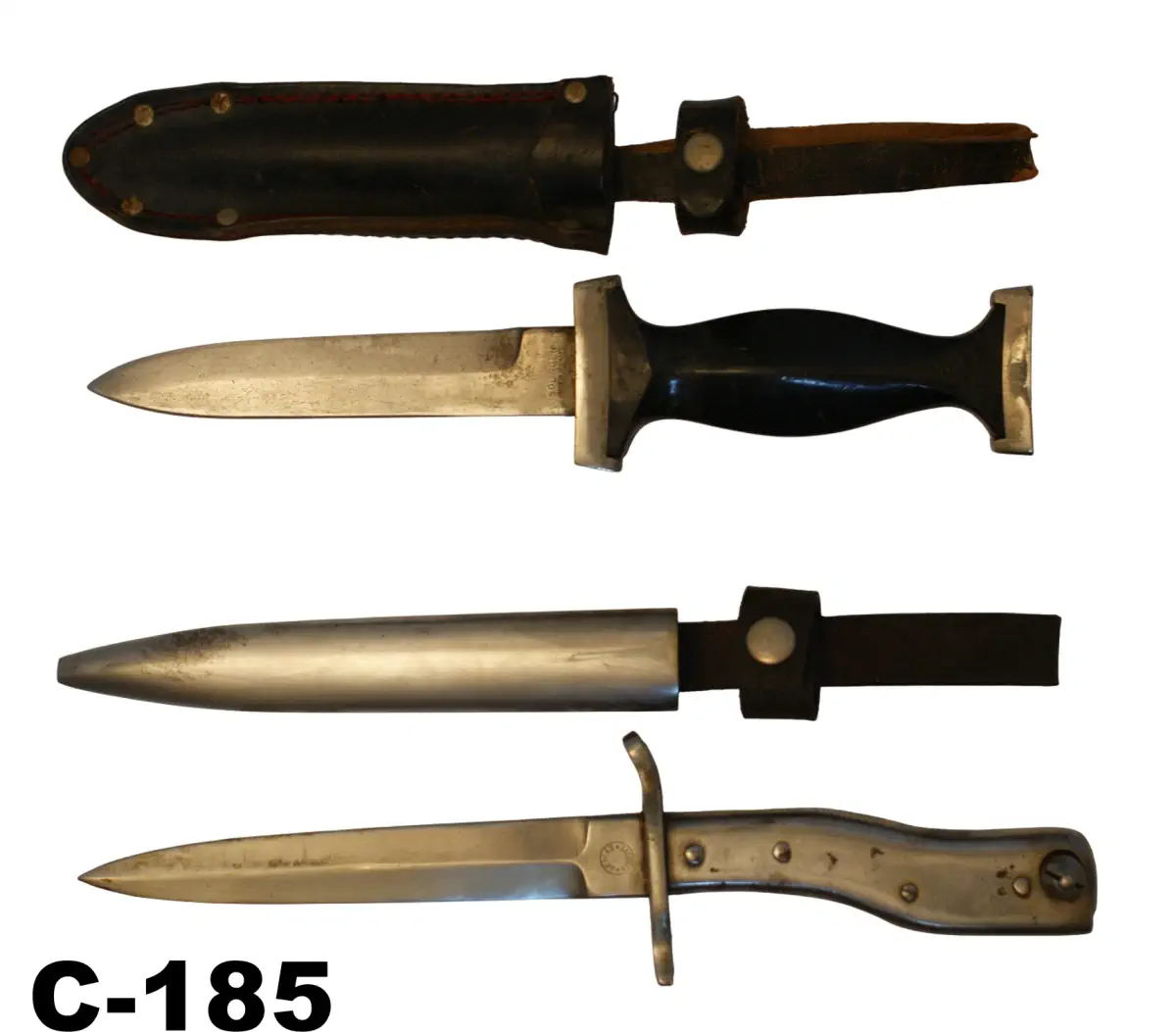 104-C-185 Replica German Dagger & German Demag Crank Handle WWI Bayonet