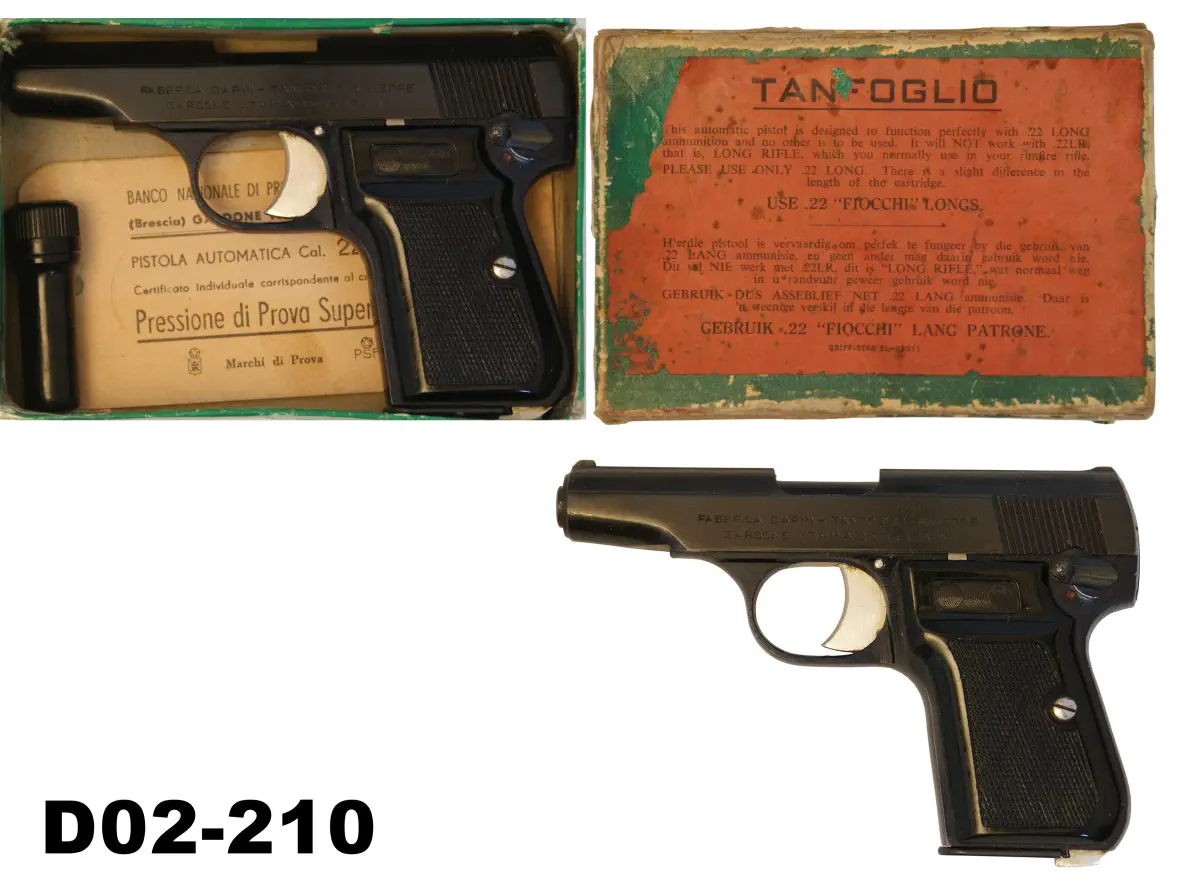 104-D02-210 .22long Tanfoglio Pocket Pistol