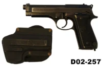 104-D02-257  9mmp Beretta Mod 92 Pistol & Holster