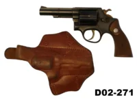 104-D02-271  .38spl Taurus 4" Revolver - Pancake Leather Holster