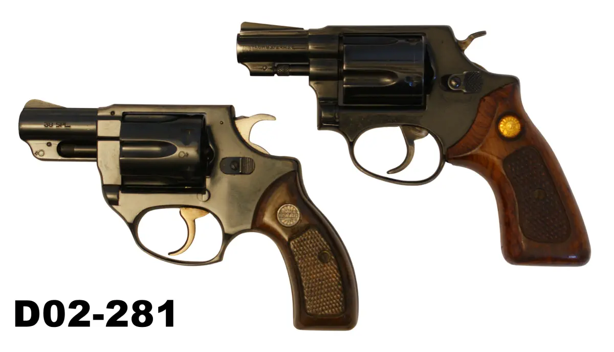 104-D02-281 .38spl Astra & Taurus M85 2" Snubbie Revolvers x 2