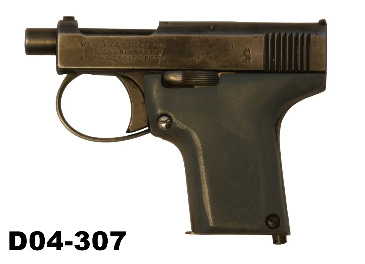 104-D04-307 6.35mm Webley & Scott Model 1912 Hammerless Pistol