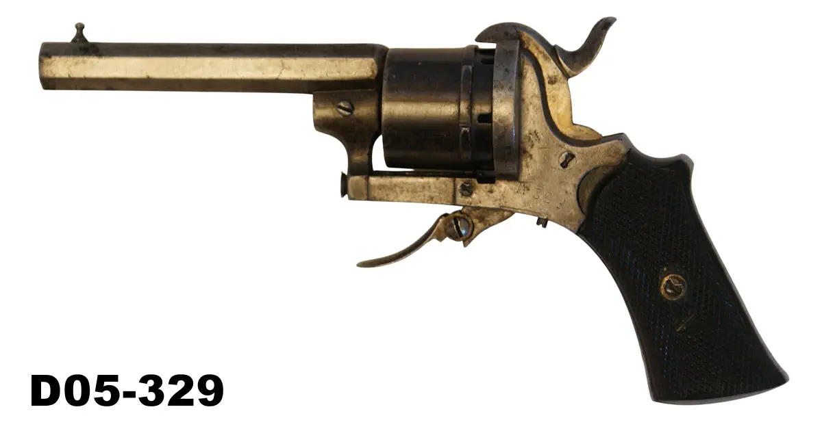 104-D05-329 .32 Pinfire Belgian Revolver - Pre 1898