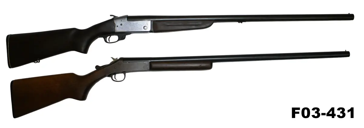 104-F03-431 12ga CBC Mod 651 & H&R Single Barrel Shotguns x 2