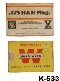 104-K-533 .375h&h mag Mix Ammunition x 60 (3x20)